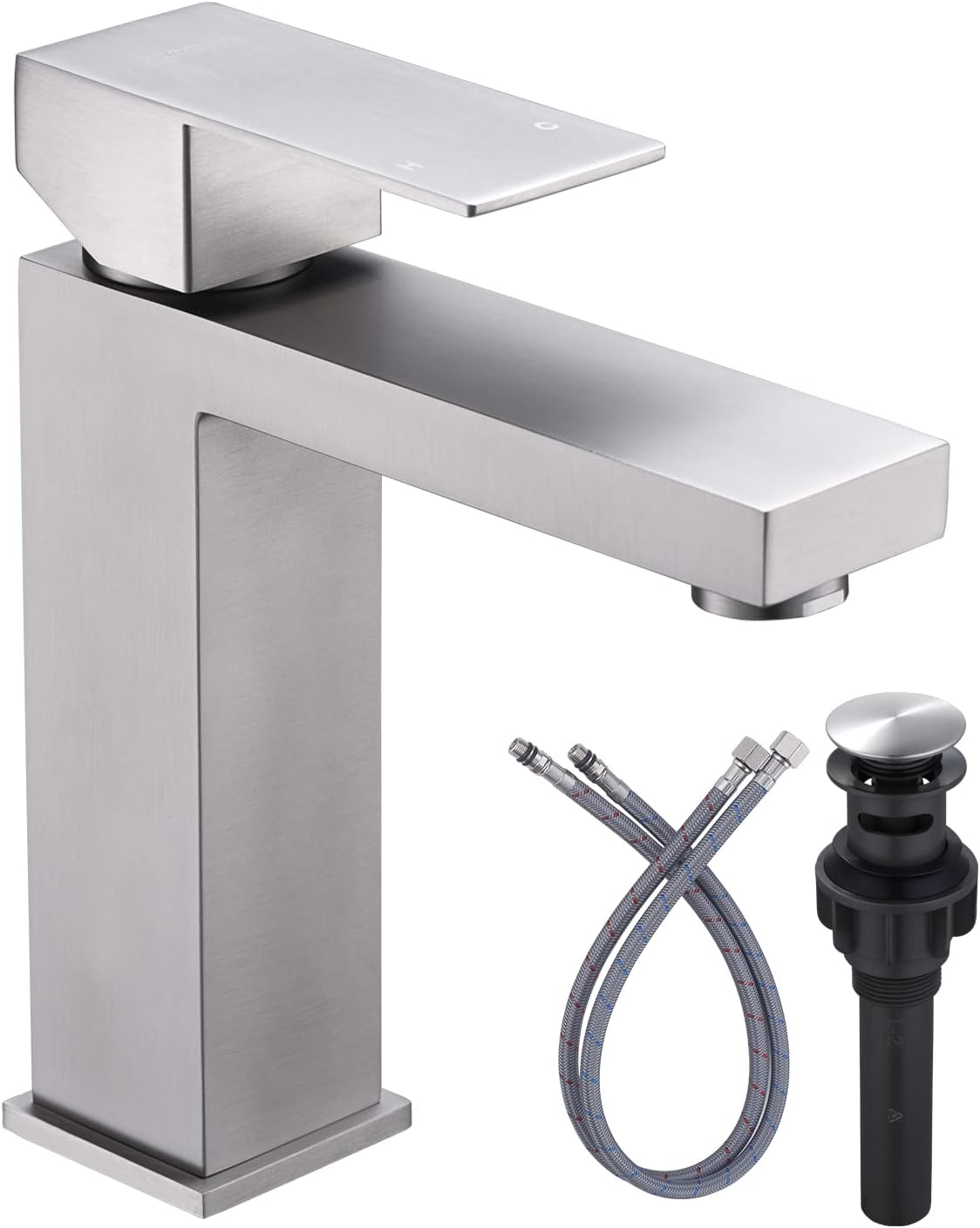 Moen Align Brushed Gold One-Handle Modern Bathroom Faucet with Drain ...