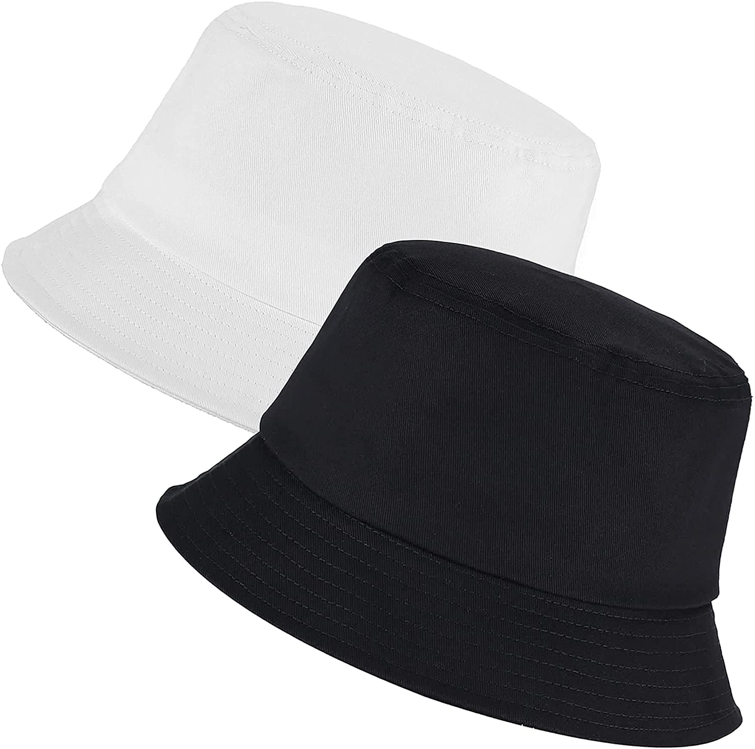 DRESHOW Summer Outdoor Foldable Fisherman Wide Brim Bucket Hat Beach Sun Hat for Women Men