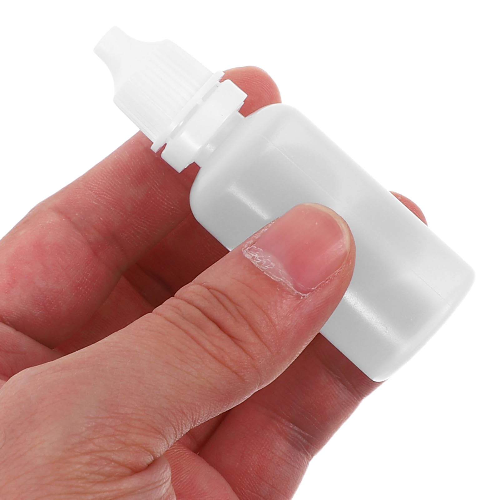 20ml Kunststoff Tropfflaschen mit Weißem Deckel, 100 Stück