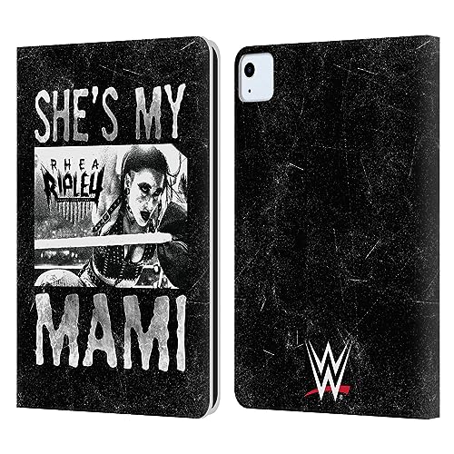 Head Case Designs Officially Licensed WWE She's My Mami Rhea Ripley Leather Book Wallet Case Cover Compatible with Apple iPad Air 2020/2022
