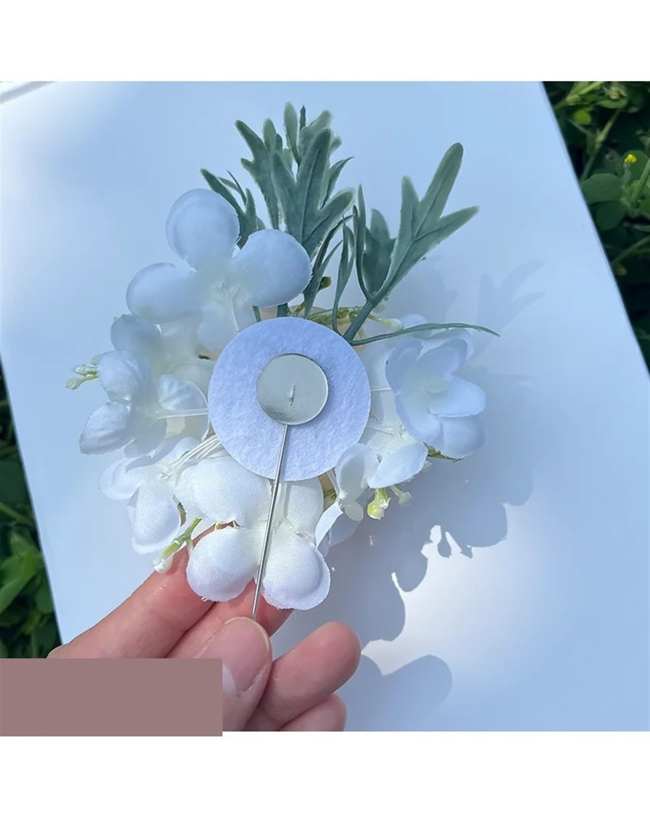 Fiori all'Occhiello Boutonniere Rosa for Uomo Sposo Classico Corsage Matrimonio Fiore Artificiale Decorazione Fiori di Seta
