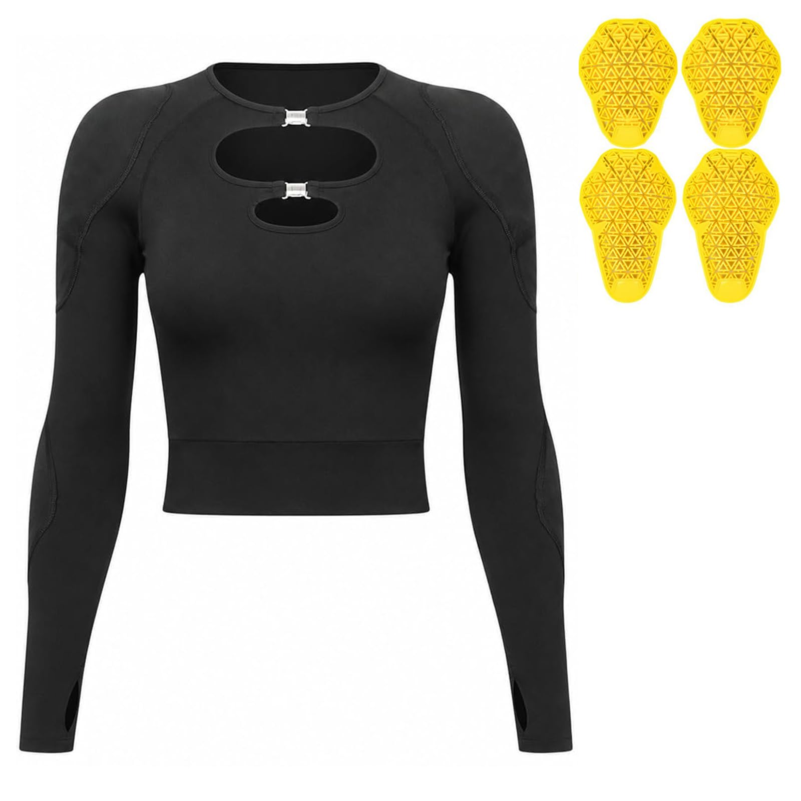 Veste de moto femme combinaison légère en mesh pour l'été veste de protection cycliste avec protections CE vêtement de sport de compression haute visibilité pour le fitness et le VTT