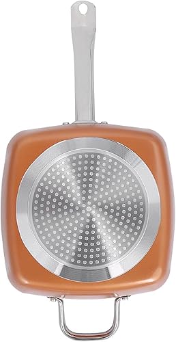 Miniatura 5 de Sartén 4 unids suministros cacerola de acero inoxidable vidrio aluminio antiadherente sartén vapor cobre set sartén antiadherente cuatro piezas set