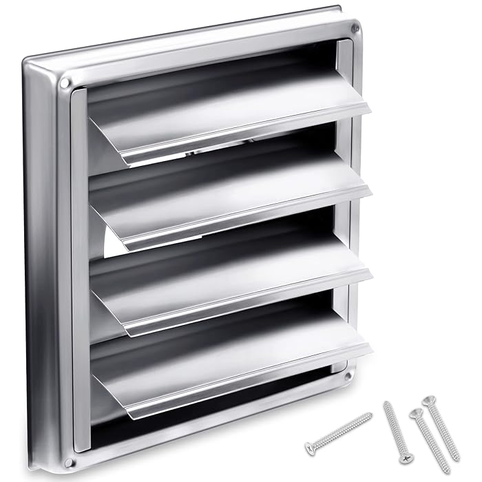 Buy Mudder Stainless Steel External Air Vent Cover Metal Dryer Vent