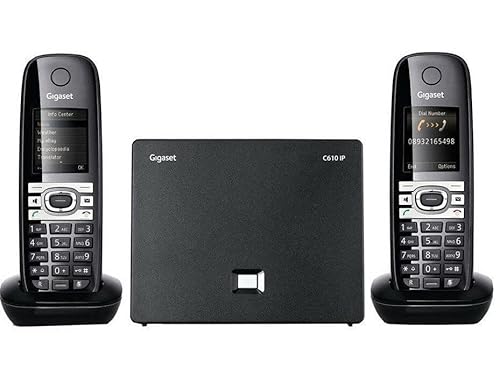 Siemens Gigaset C610A IP + C610H Duo Noir