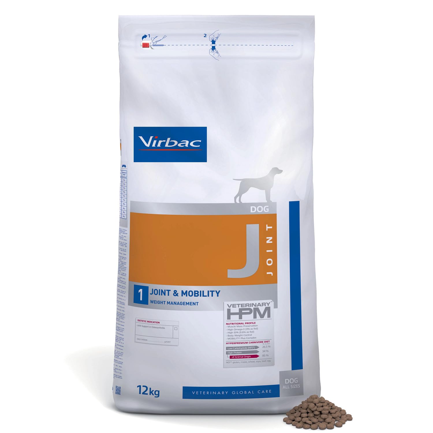 Virbac Veterinary HPM Dog Joint Nourriture pour Chien Sac de 12 kg Taille M