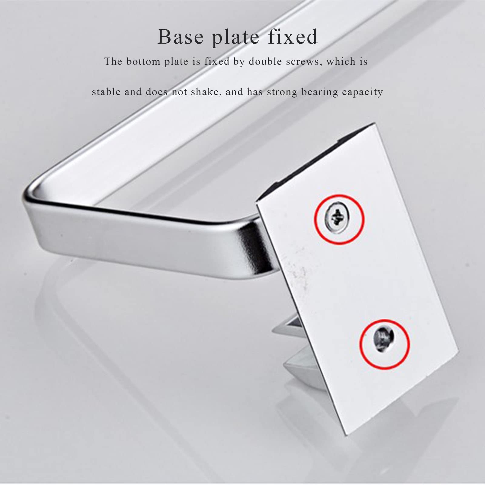 Estante De Ducha, Estante De Esquina para Baño, Estante De Ducha para Baño, Estante De Baño De Aluminio Montado En La Pared, Estante De Almacenamiento Frontal C(48 Cm)