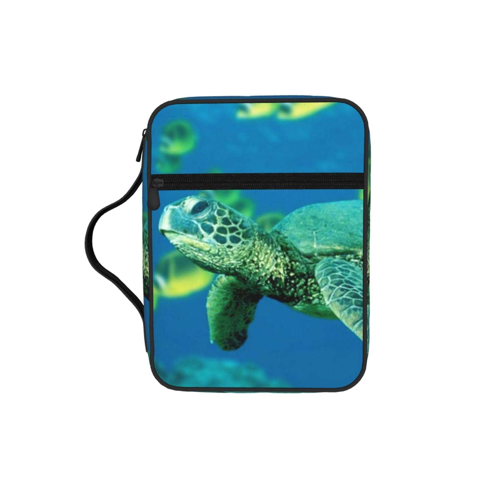 Sea Turtle Bible Cover Case Waterproof Bible Bag With Handle Organizer Storage Book Cover For Bible Study