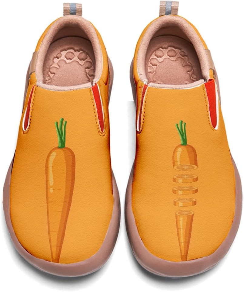 Child's Travel Shoes Boy Girl Slip On Loafers Casual Walking Comfort Abstract Art Painted Sneakers Kids