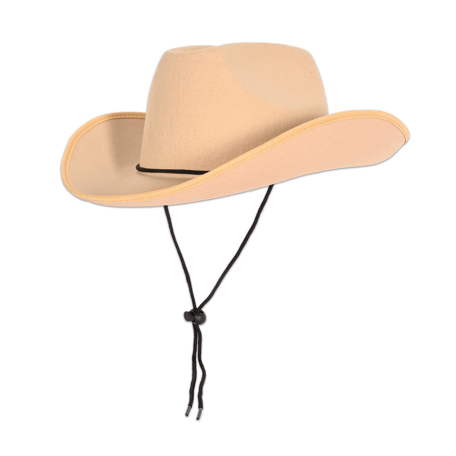 Beistle Cappello da cowboy in feltro per feste a tema country western selvaggio West forniture per feste, costume di Halloween, marrone chiaro