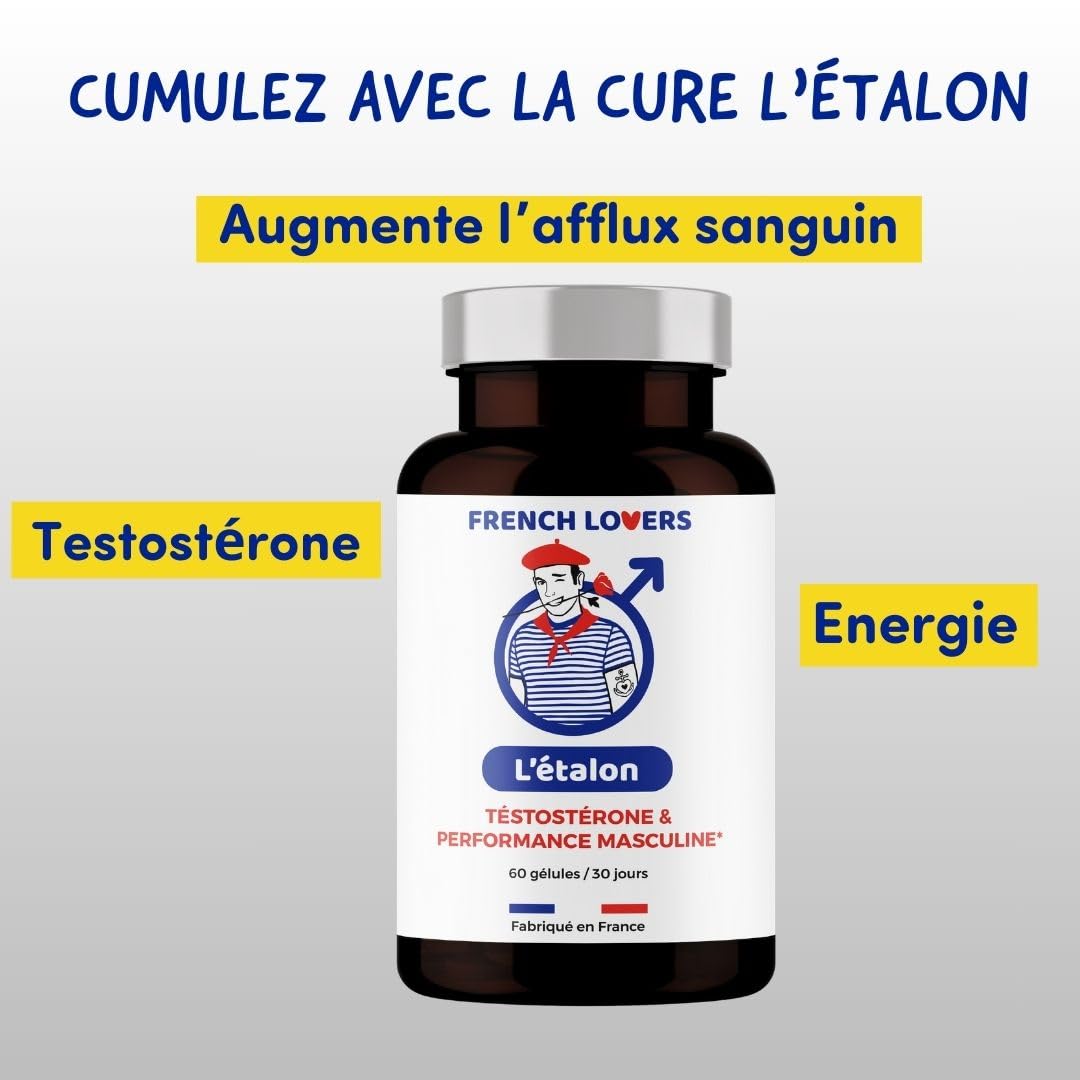GARDE-À-VOUS Ginseng, Maca, Stimulant Puissant Pour Homme Actif - 100% naturel - Performance masculine et sportive - Formule Hautement Dosée - 30 gélules - Gingembre, Guarana, Fenugrec