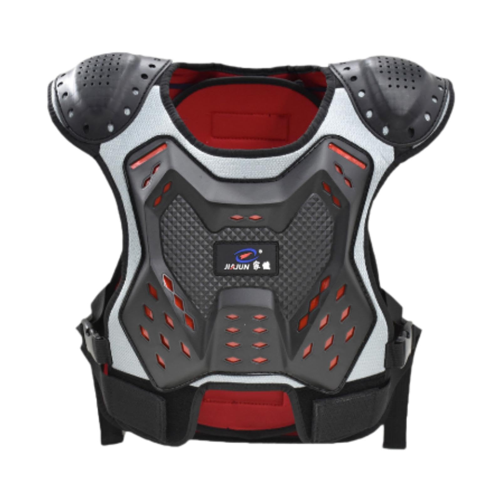 harayaa Gilet da per Bambini, Armatura Protettiva, Giacca da Motocross Leggera, Sicura E Ammortizzante, Adatta a Bambini E Bambine per Ciclismo, Pat