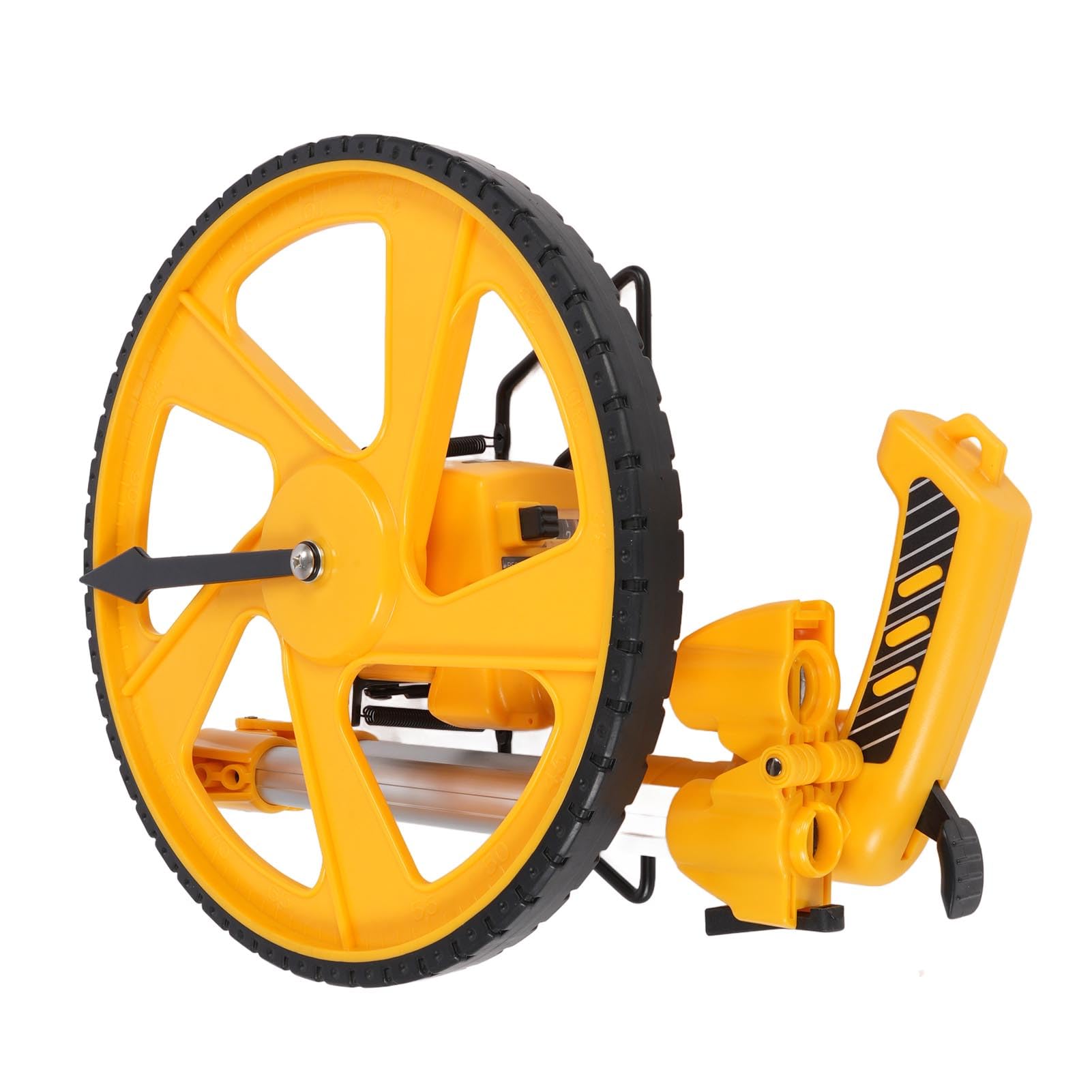 Alomejor Rueda de Medición, Doble Plegado, Portátil, Herramienta de Medición de Distancia Precisa para Trabajadores de la Construcción, ABS Resistente, 0-9999,9 M