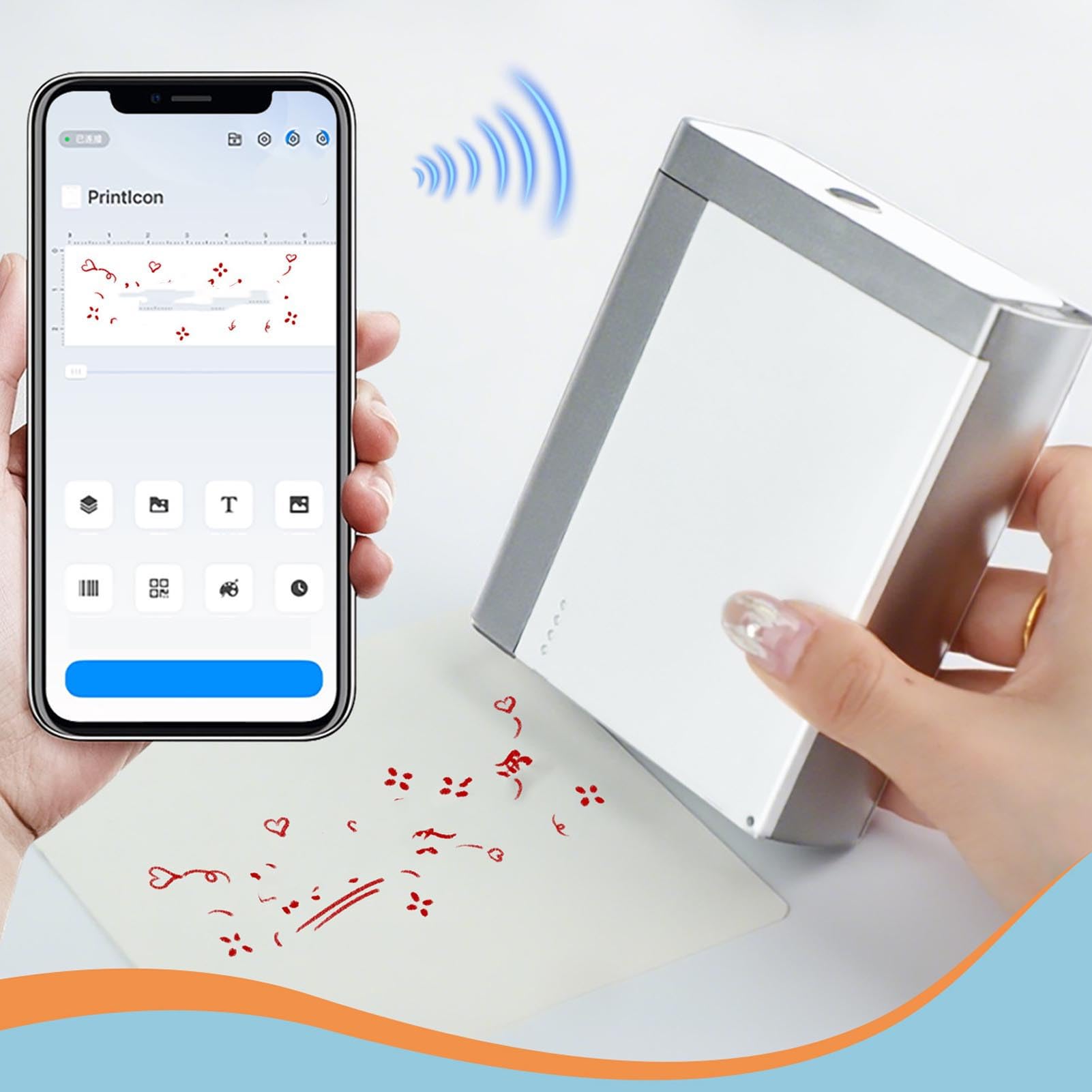 Stampante Inkjet Portatile, Smart Coder Portatile per Plastica