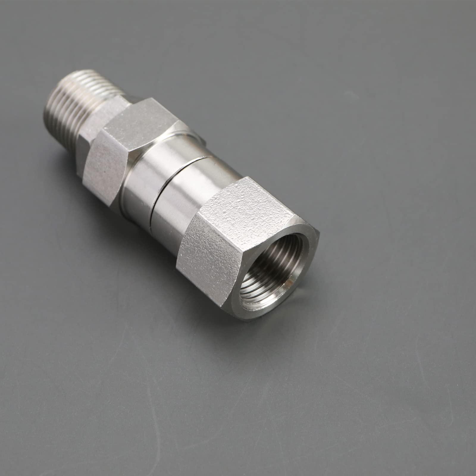 The Lord of the Tools 3/8 Zoll NPT-M Gewinde Hochdruckreiniger Drehgelenk Hochdruckreiniger Schlauch Drehanschluss aus Edelstahl Hochdruckreiniger Drehanschluss