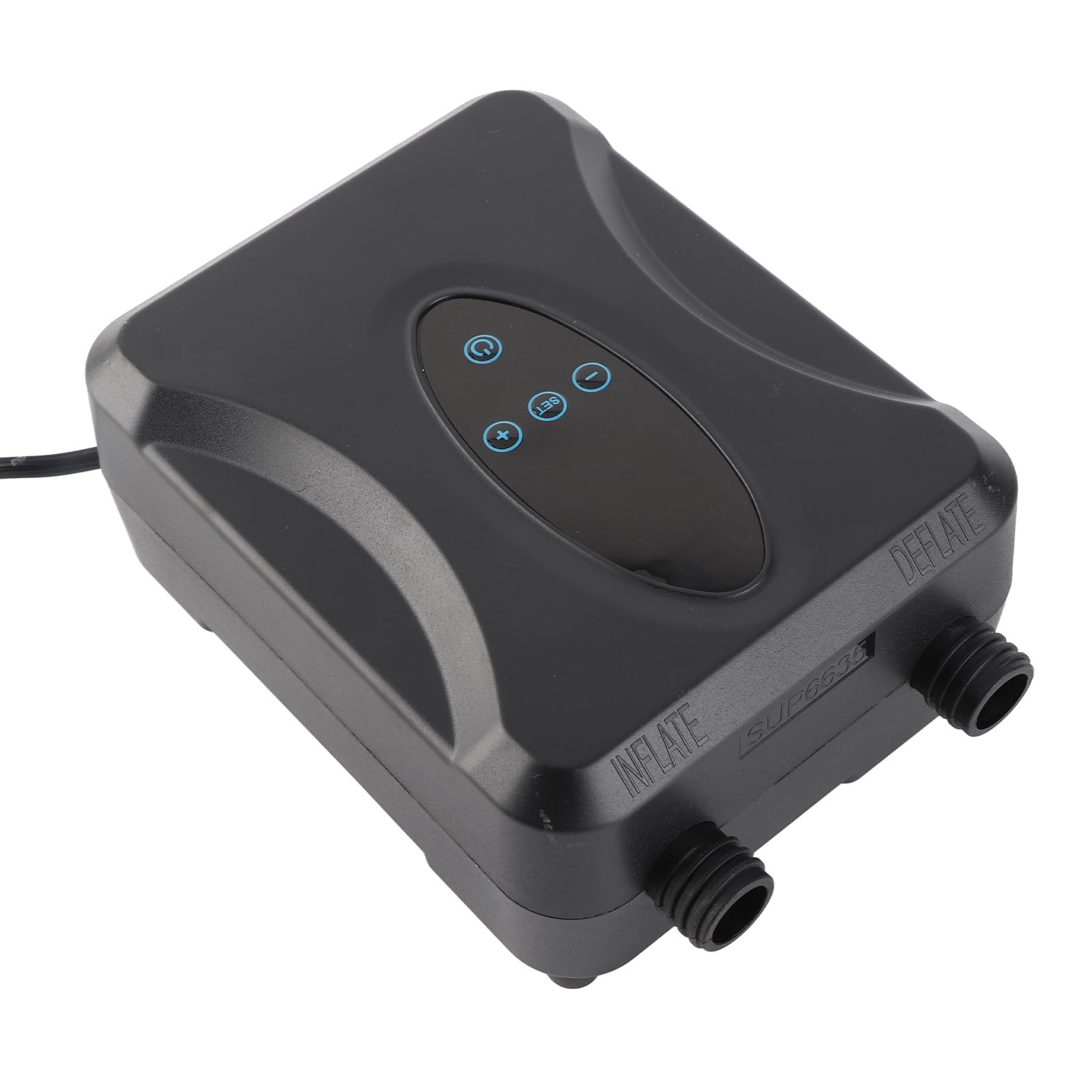 Kavolet SUP - Bomba eléctrica con asa, 20 PSI SUP, bomba de aire eléctrica, 12 V, portátil de alta presión con 6 boquillas, inflador y deflador para hinchables Stand Up Paddle Boards Kayak Barcos