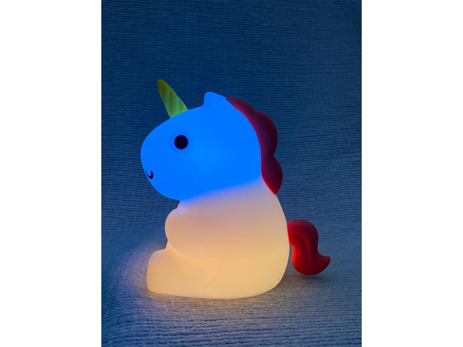 Set di 2 luci notturne, ricaricabili tramite USB, dimmerabili, con timer e cambio colore, altezza: 13 cm