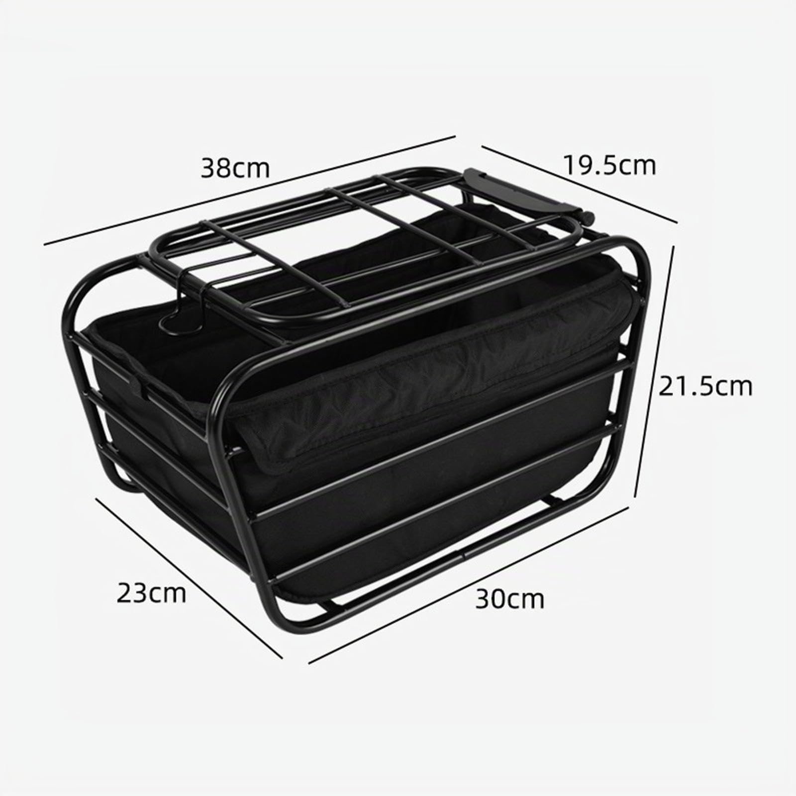 Homyl Panier de Vélo Arrière, Panier Vélo avec Doublure, Facile à Installer pour Vélo, Vélo électrique, pour Le Camping, Les et La Randonnée