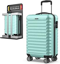 NUMADA - Travel Cabin Suitcase 55x36x19cm (30L) Upfly XS with Combination Lock and 4 360 Double Wheels. Sturdy Lightweight Rigid Hand Luggage with Comparted Interior