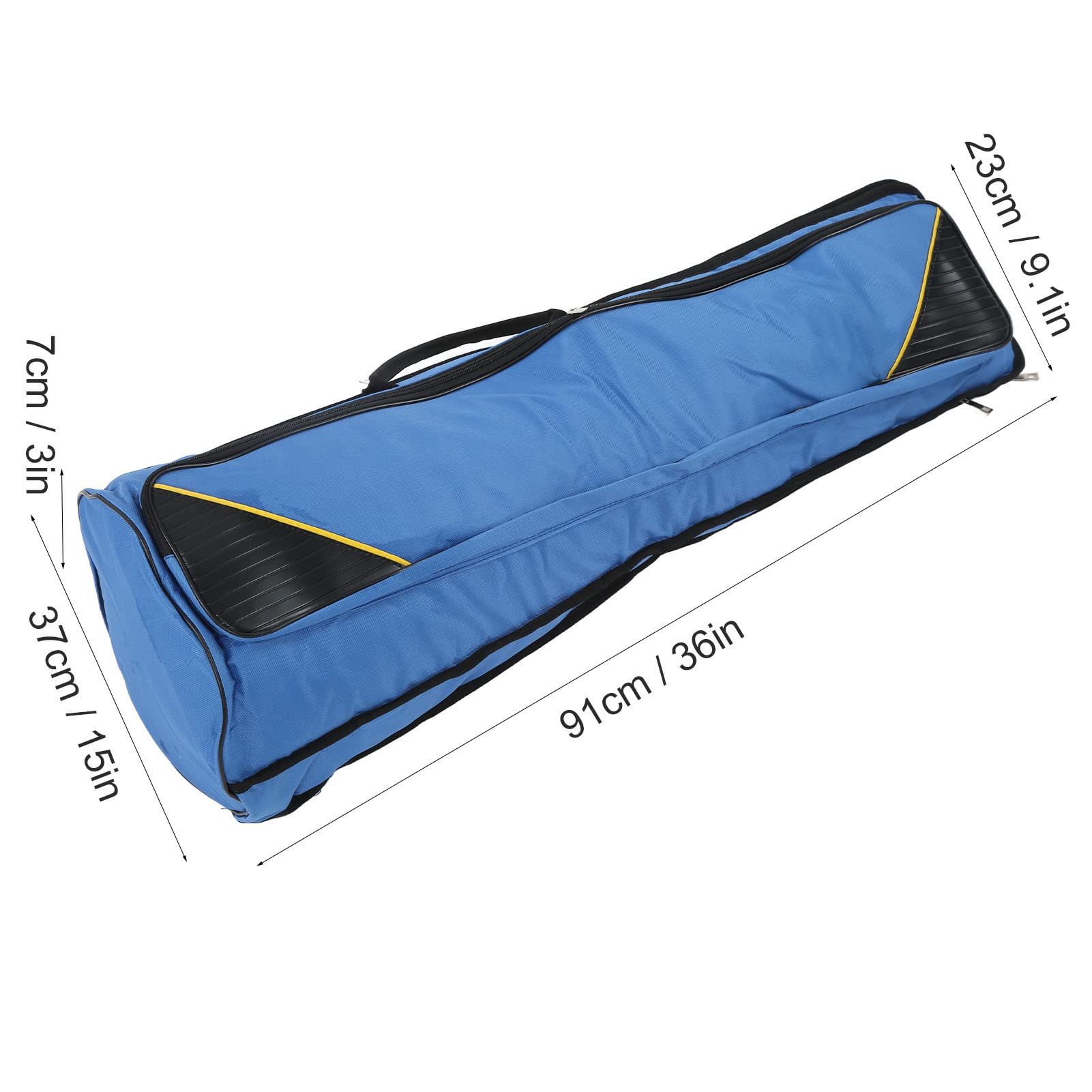 Borsa trombone tenore in tessuto Oxford Borsa da viaggio trombone borsa per il trasporto Zaino Accessori per strumenti musicali (blu)