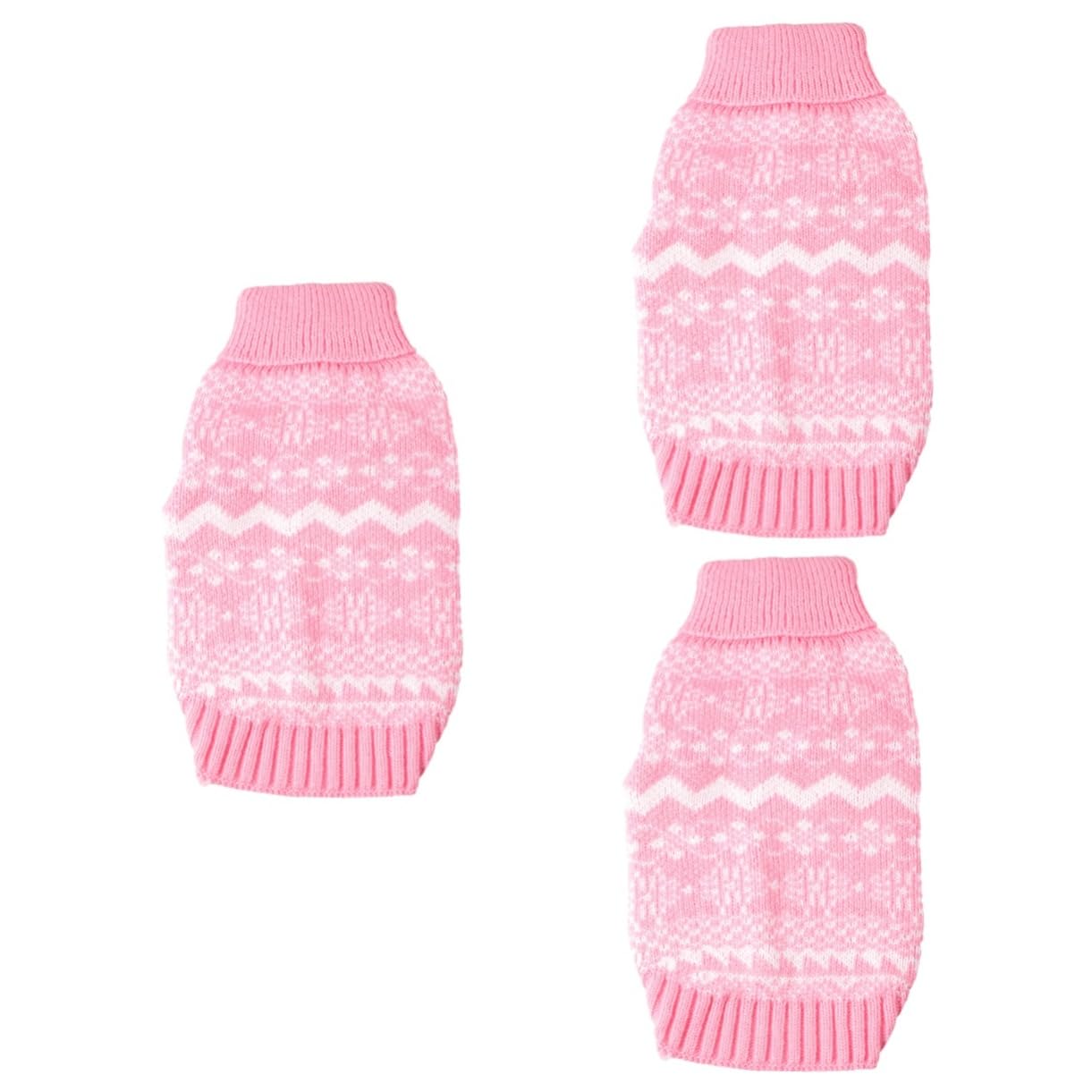 POPETPOP 3pezzi Maglione Natalizio per Cani Maglione Collo Costume per Animali Domestici Caldo e Morbido Abbigliamento Invernale per Cuccioli per Feste di Natale XXL