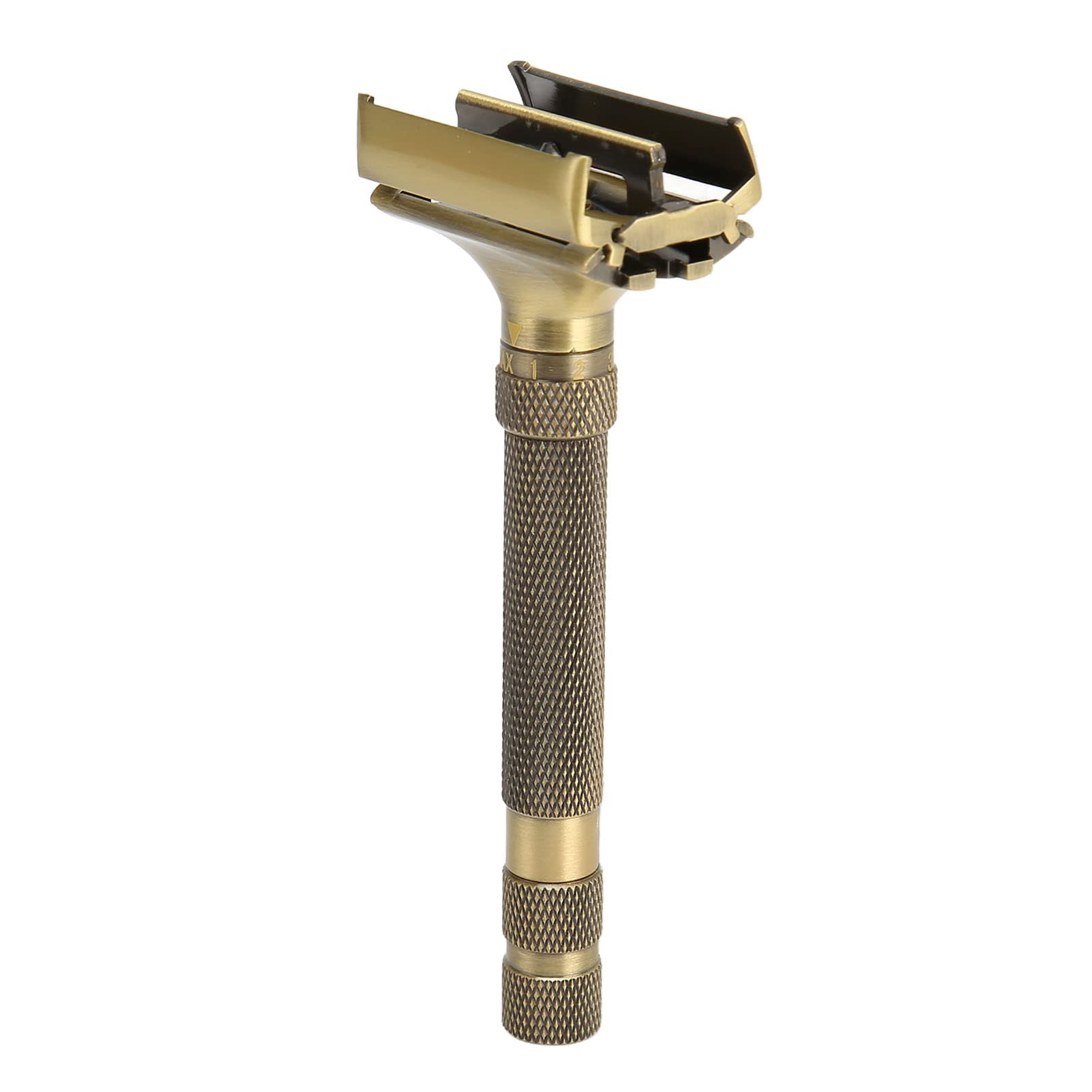 Maquinilla de Afeitar de Doble Filo de Mariposa, Recortadora de Barba Manual de Doble Filo, Maquinilla de Afeitar de una Sola Hoja para Hombres, Afeitadora de Afeitar en Húmedo