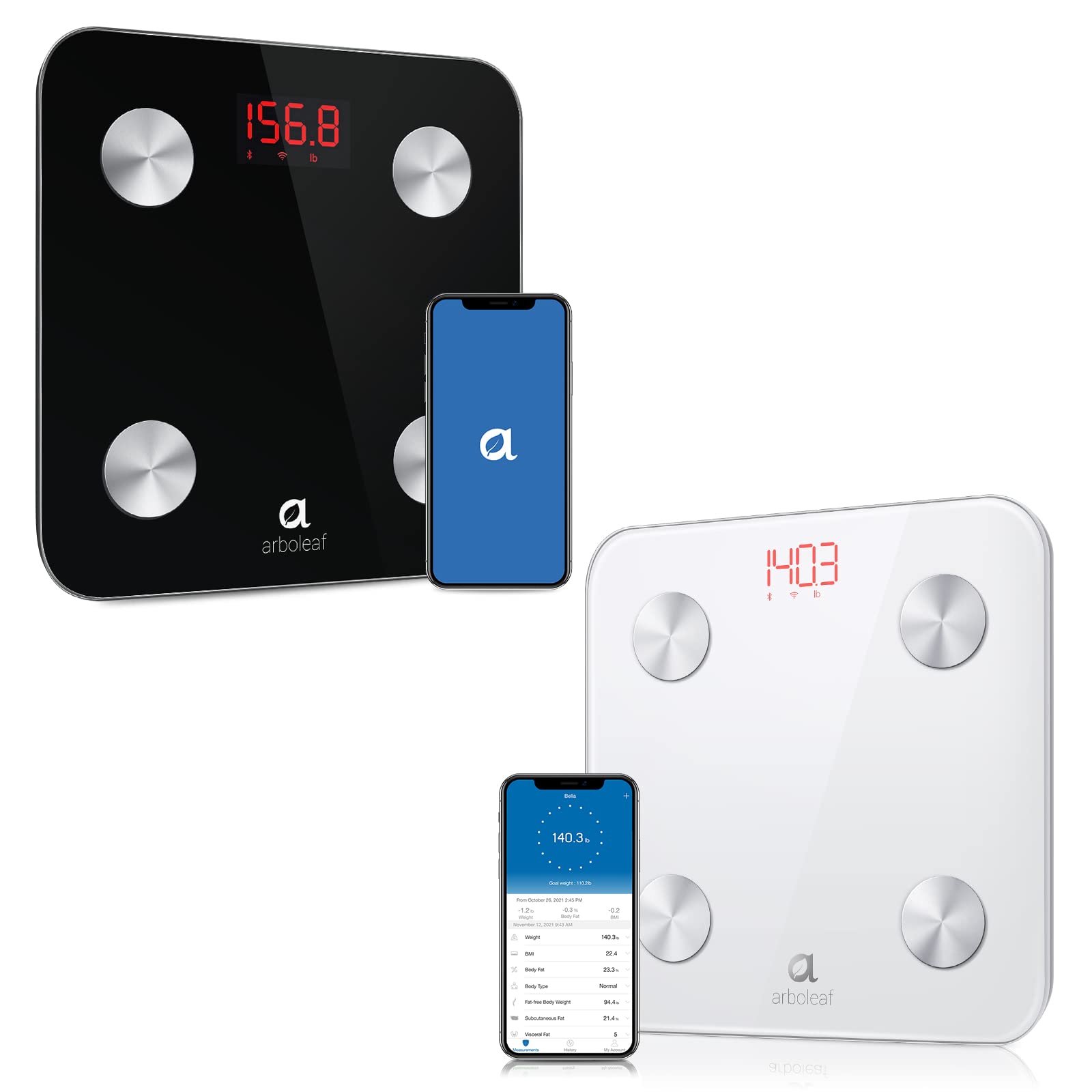 Buy Arboleaf Scale for Body Weight, Digital WiFi Bluetooth Weight