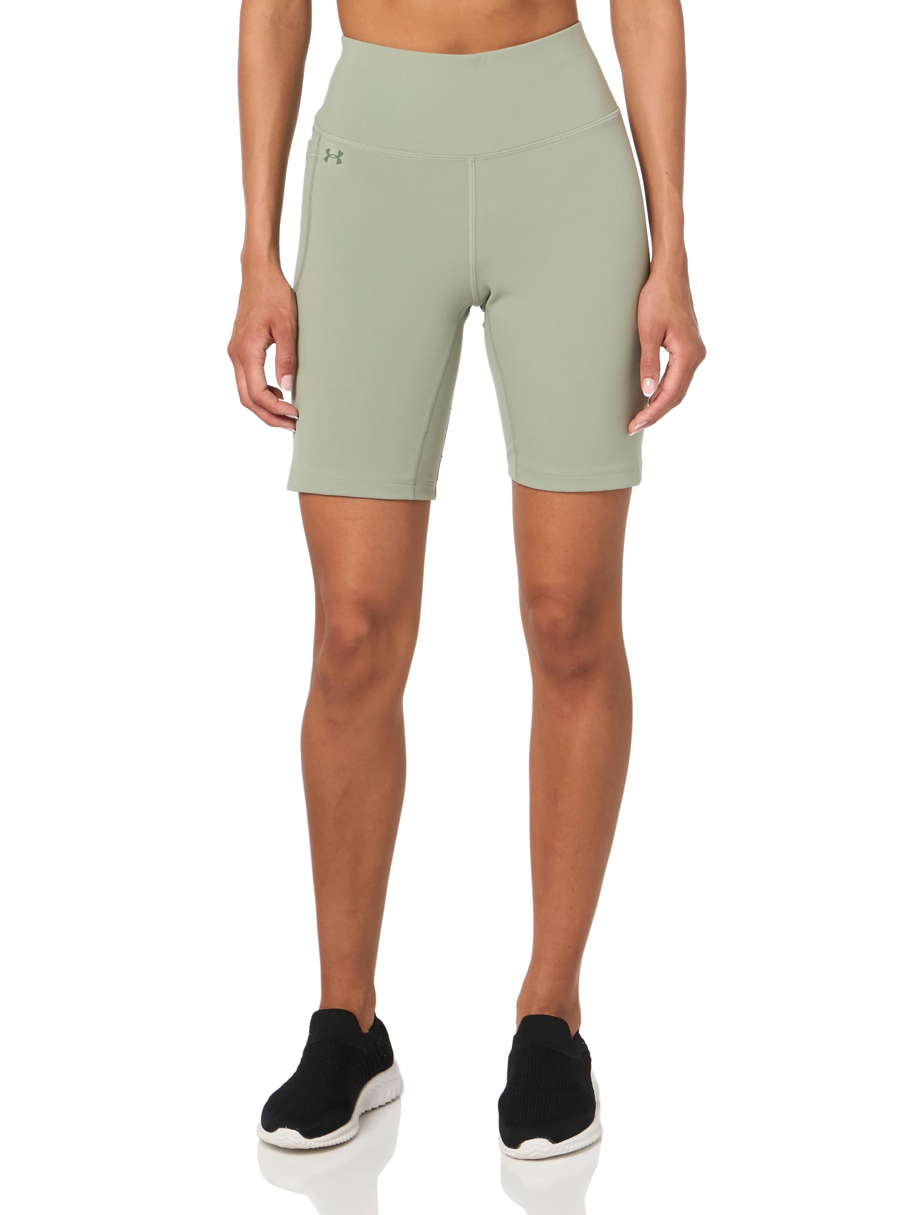 Under Armour Damen Motion Bike Shorts, (349) Silica Green / Hydro Green, 2X