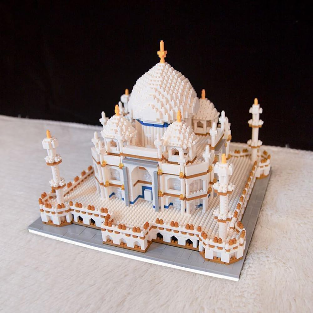 Building Blocks Architecture Taj Mahal Micro Mini Block Set World Famous Architectural Model 3D Puzzle Toys Gifts for Kid and Adult 4146 Pieces
