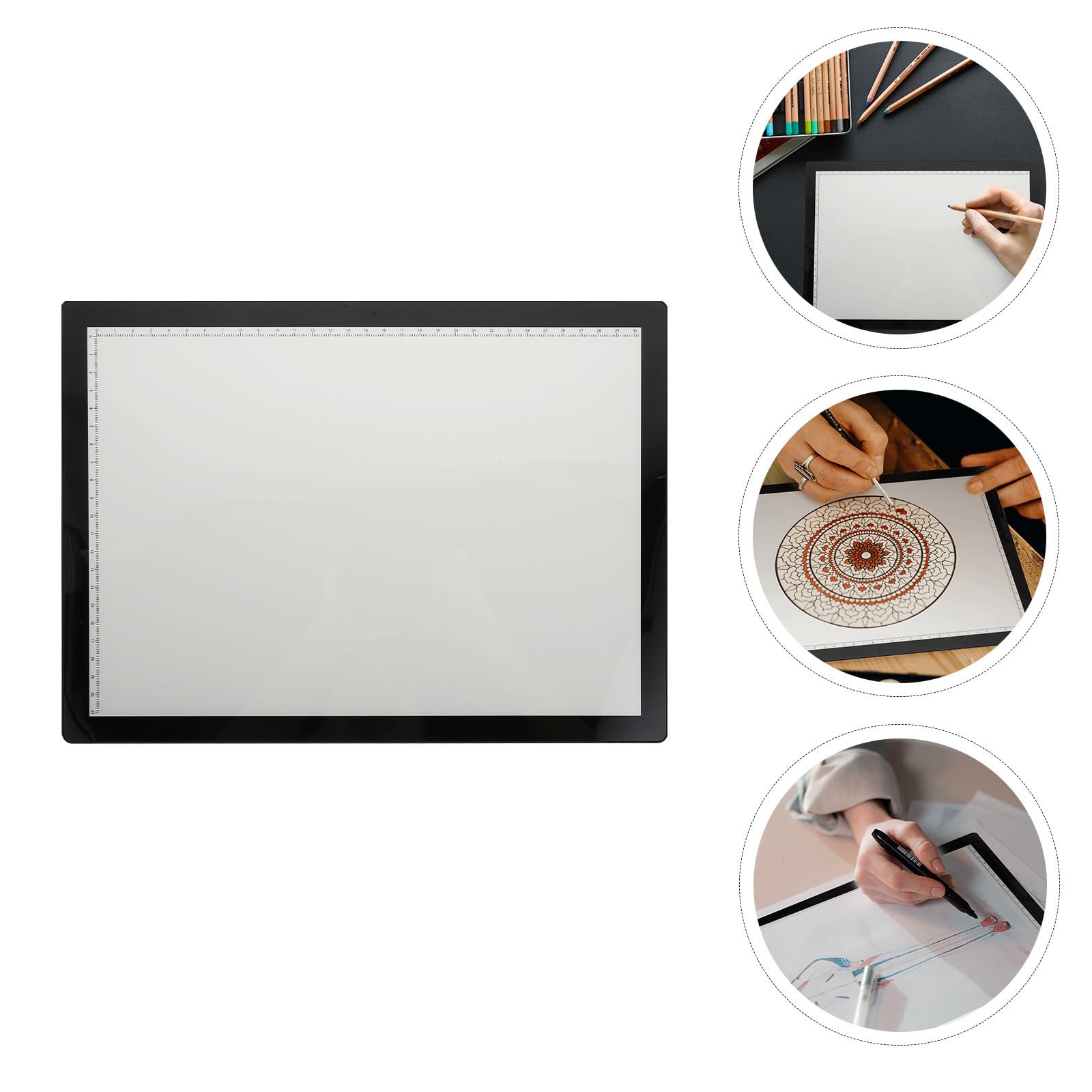 POPETPOP Tavola da Disegno A4 Magnetica Portatile per Schizzi e Tracciatura Batteria 2500mah Leggera in Abs per Disegno Animazione e Calligrafia