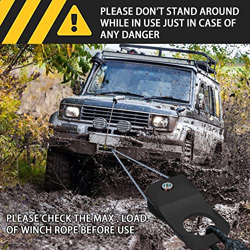 Off Road Boar 4T Snatch Block Pulley For Wire Rope, 8800 Lb Capacity Winch Snatch Block, Off Road Accessories For Truck, Tractor, Atv & Utv (Black) #TOP5