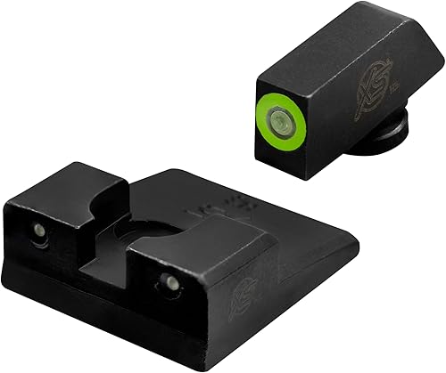 XS SIGHTS R3D - Vista nocturna de tritio para pistolas S&W M&P, Sig, Canik, Taurus y HK, tritio delantero y trasero que brilla en la oscuridad para