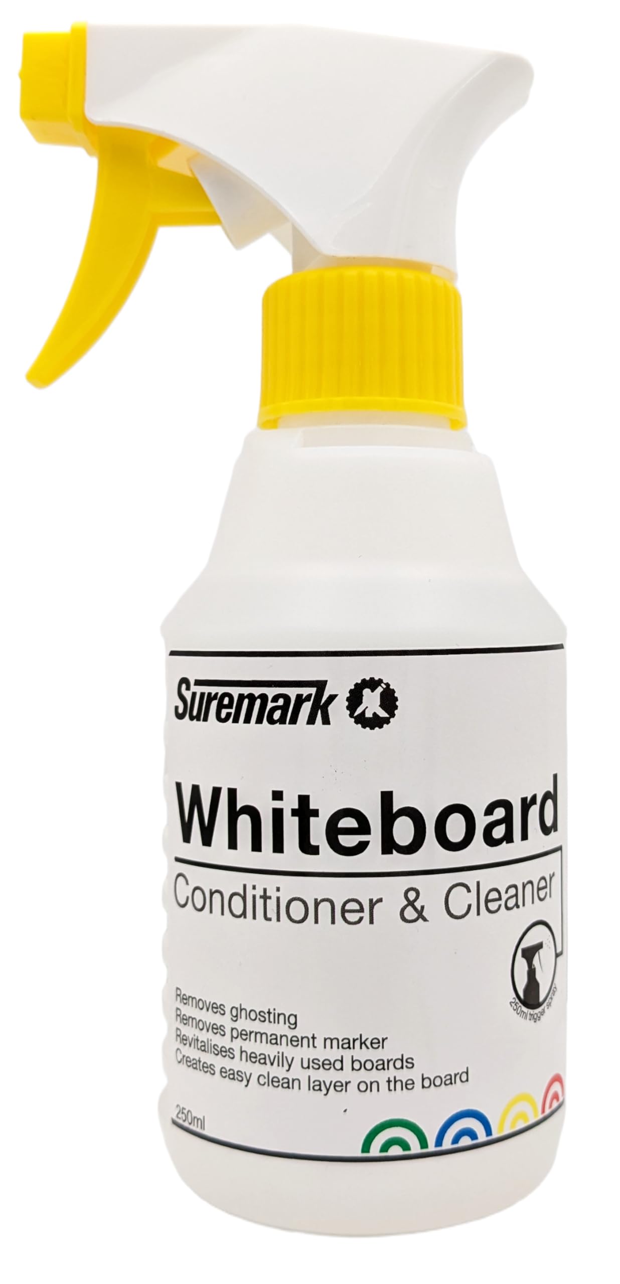 SureMark Whiteboard Cleaner Conditioner Spray | For schools and offices | Removes ink and marks from whiteboards and rejuvenates surfaces | 250 ml