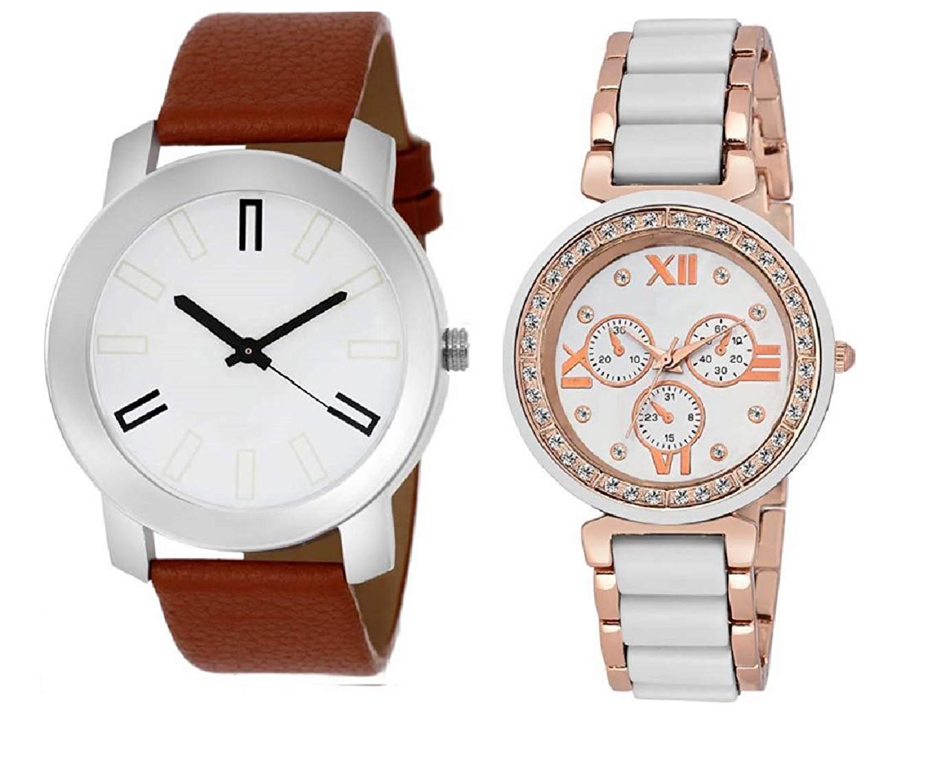 Watch City Fashion Analogue Multicolor Dial Couple Watch for Mens and Womens -Combo of 2 (B07Q3L6547) Amazon Price History, Amazon Price Tracker