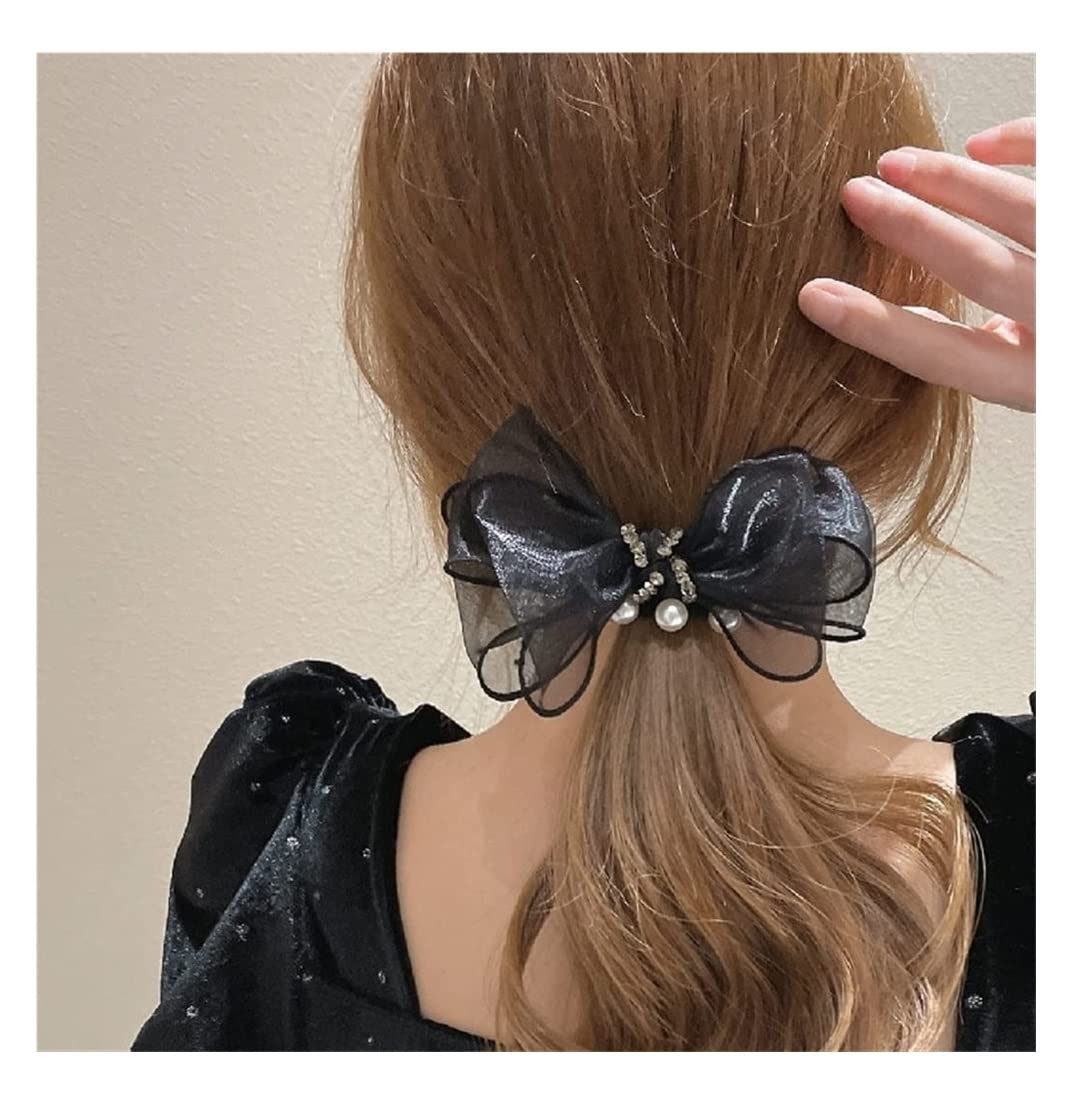 Scrunchies Per Capelli 3pcs Pizzo Fiocco Corda Per Capelli Maglia Anello Per Fondina Per Testa A Sfera Per Elastici Per Coda Di Cavallo