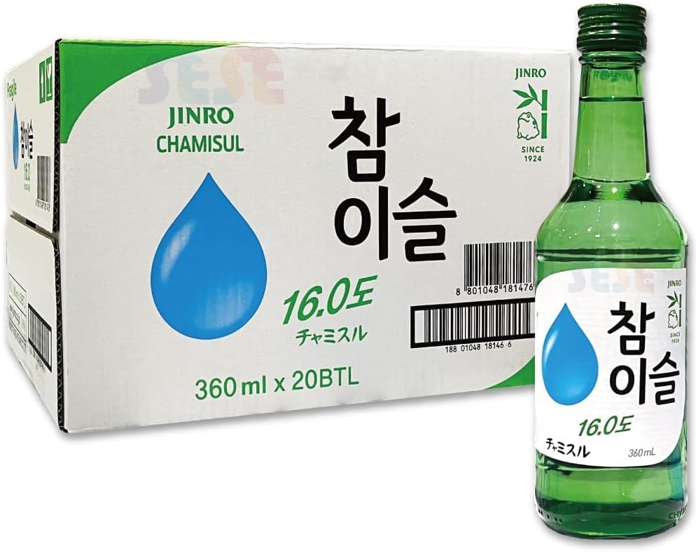 Amazon.co.jp: 眞露 チャミスル 16度 360ml 20本 1BOX（リニューアル