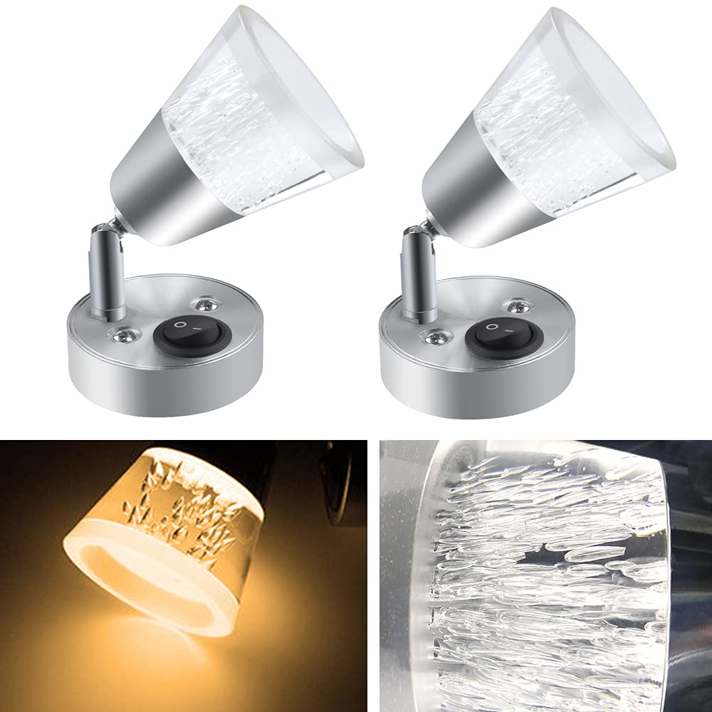 Buy Bonlux 3W RV Bedside Reading Light, DC1224V Acrylic Wall Lamp
