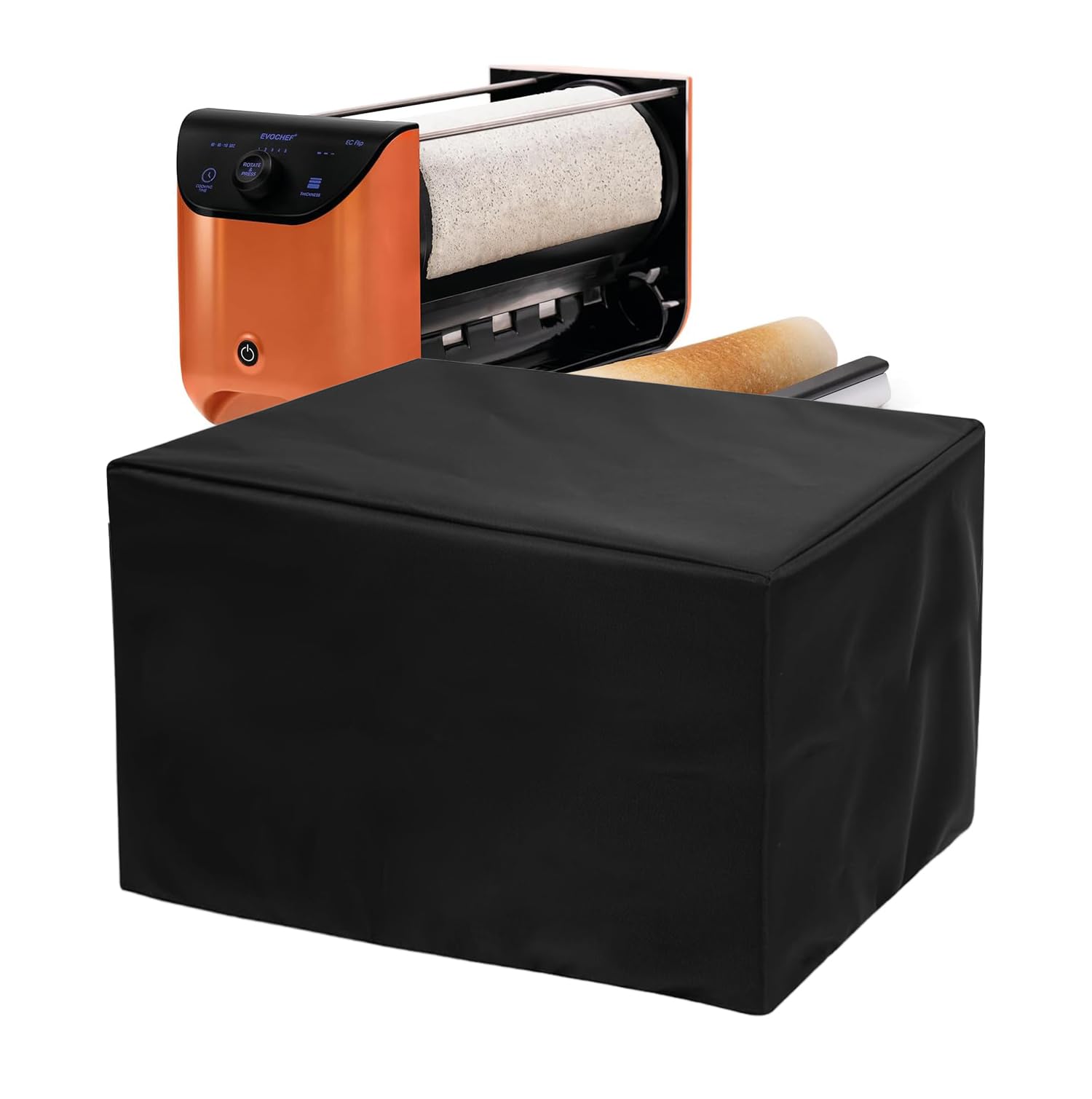 Dosa Maker Cover with Storage Pockets | Dustproof Dosa Maker Cover for Perfection | Nylon Material | Black-image-29
