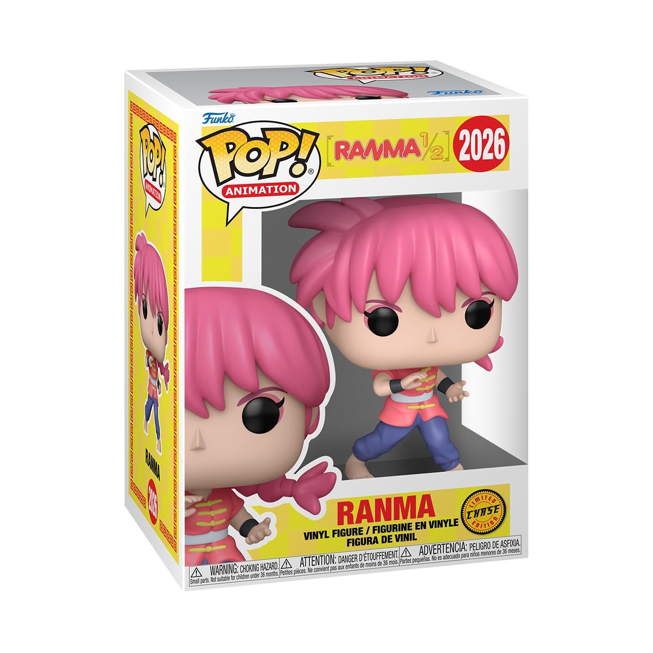 Funko Pop! Animation: R1/2, Ranma, 1/6 Odds for Rare Chase Variant, Ranma 1/2, Collectable Vinyl Figure, Gift Idea - Image 3