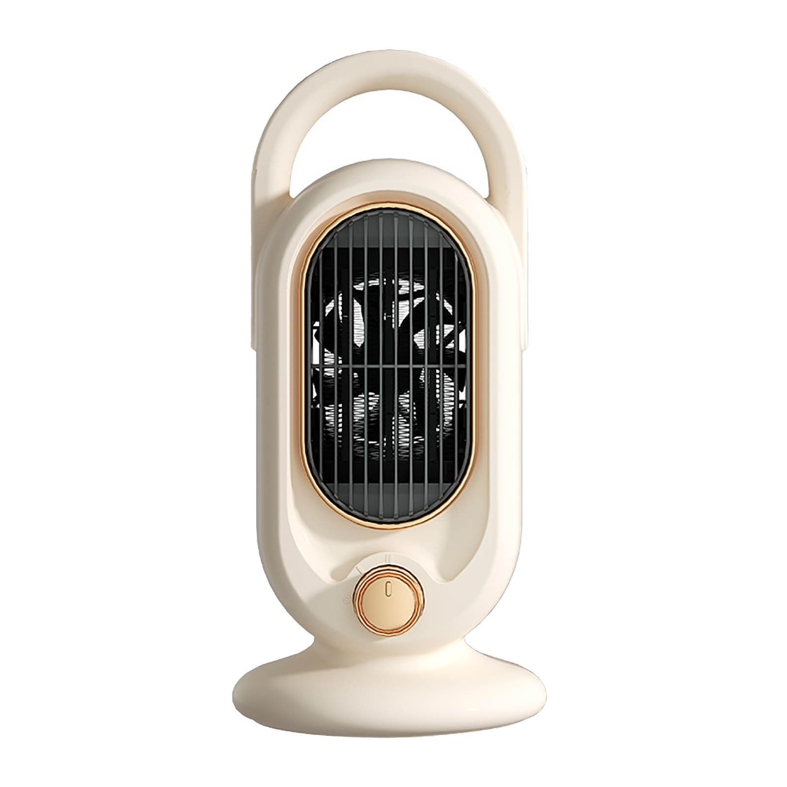 Calentador Solar Pequeño Eléctrico de Escritorio para Baño, Dormitorio con Ventilador Caliente, Ahorro de Energía (White, One Size)
