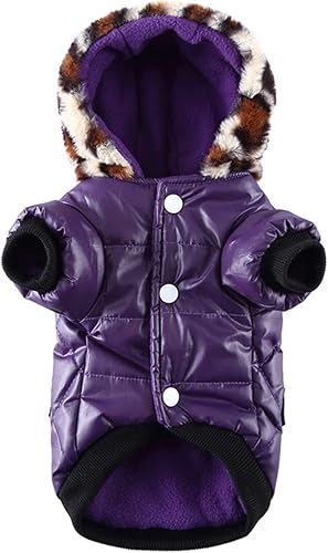 Ropa para mascotas para perros medianos niños mascotas cachorros cálido suéter de invierno con capucha impermeable grueso para perros de raza