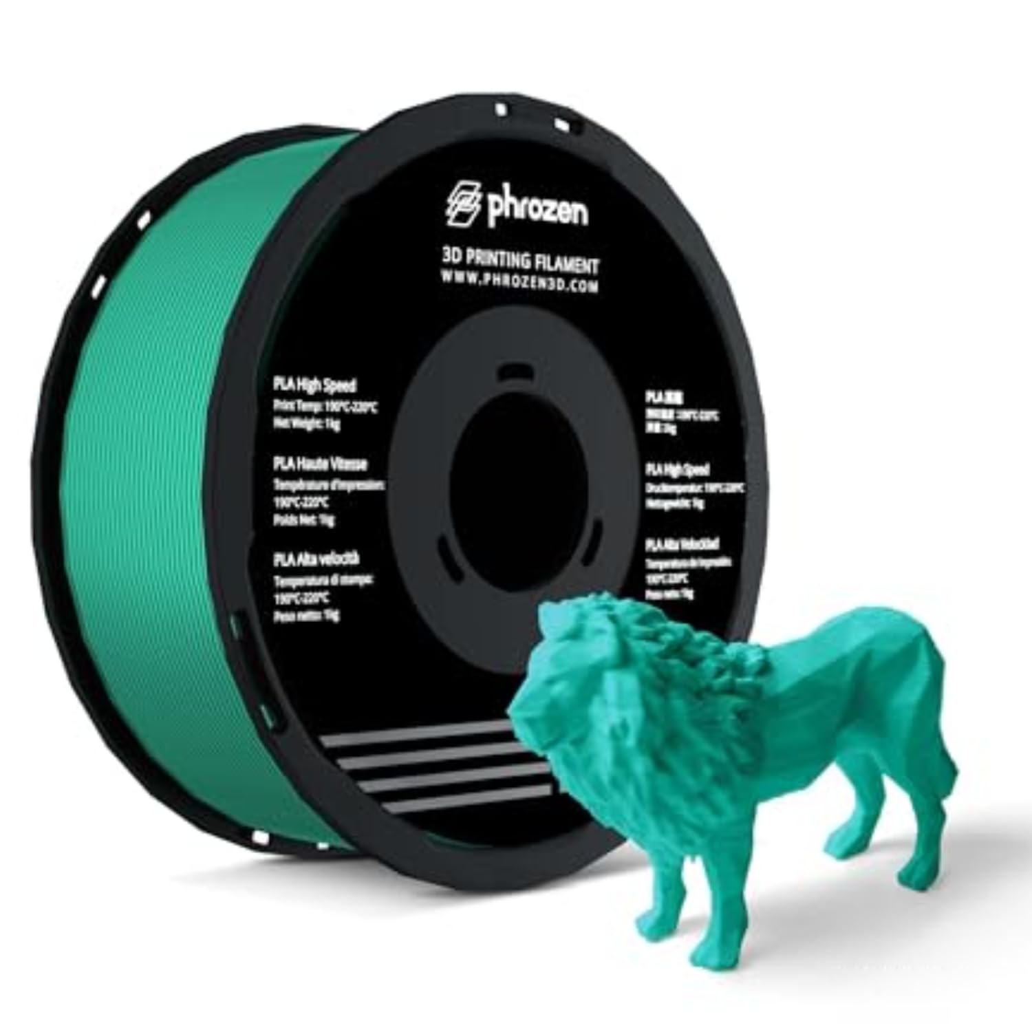 High-Speed PLA 3D Printing Filament 1.75mm 1KG – Fast Printing, Smooth & Flawless Surfaces, Clog-Free, ARCO & Bondtech CHT Nozzle Optimized, FDM/FFF Compatible, Green