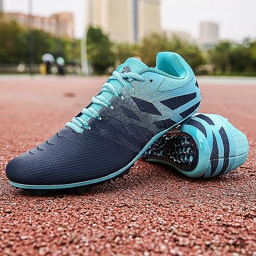 Image of New Track and Field Shoes for Men Women Kids Boys Girls 8 Spikes 100-400 Meter Running Racing Shoes Professional Sprint Sport Sneakers