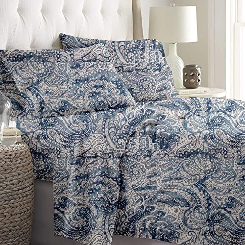 Image of Bed Sheets - Brushed Microfiber Bedsheets - Flat Bedsheets & Pillowcase - Super Soft Microfiber - Breathable Wrinkle, Fade Resistant & Cooling Sheets