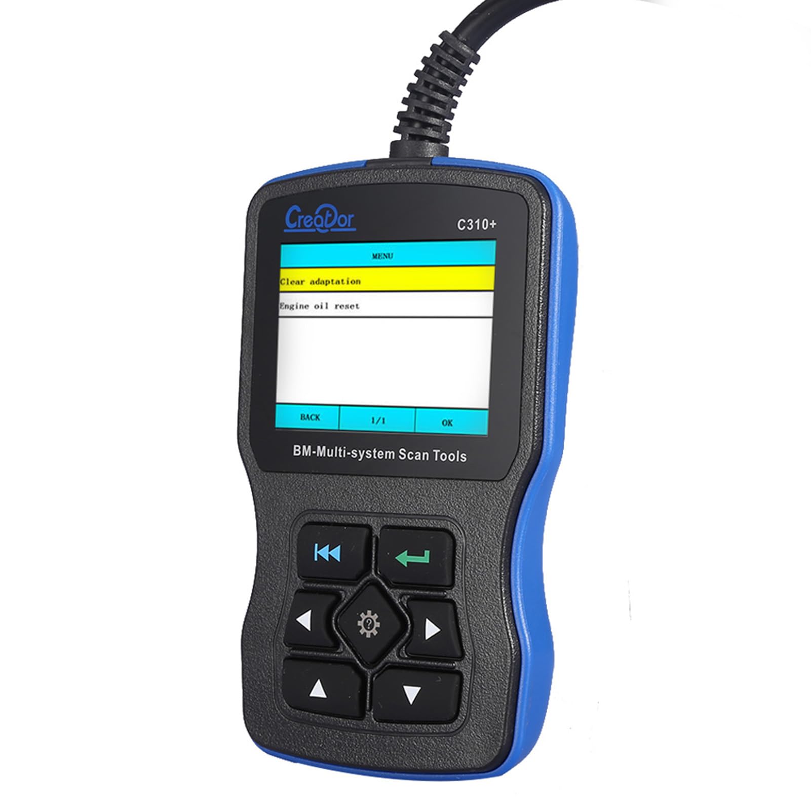 Tbest C310+ OBD2-Scanner-Diagnosetool, Codeleser, Öl-Reset-Scan-Tool, Diagnosescanner, Motor, ABS, SRS, Live-Daten, 2,8-Zoll-Farbbildschirm mit 20PIN-OBD-Kabel