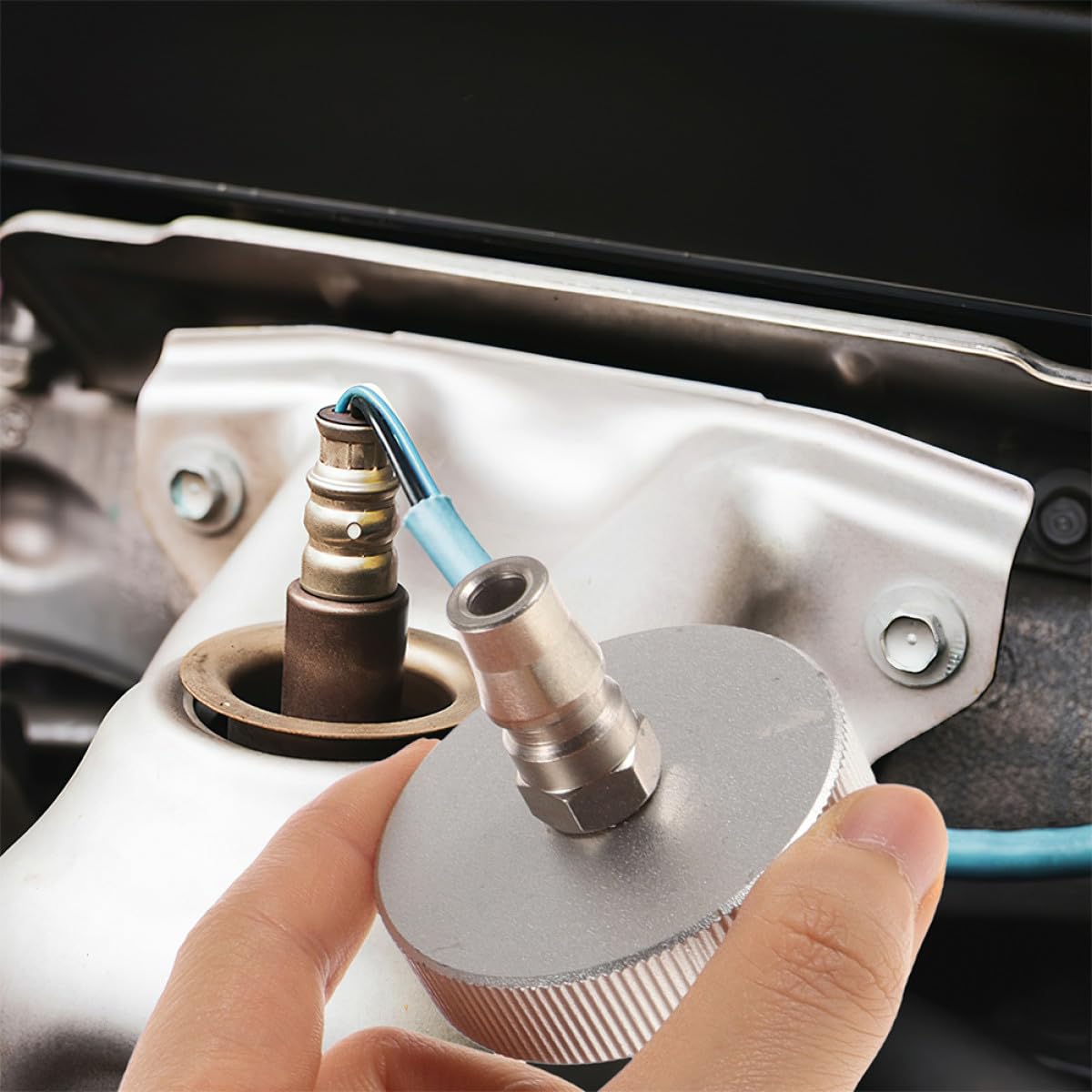 2 Stück Multifunktionales Bremsflüssigkeitsadapter aus Aluminium für Auto mit Vakuum Entlüftungsgerät zur Sicheren Bremsflüssigkeitswechsel Anwendung