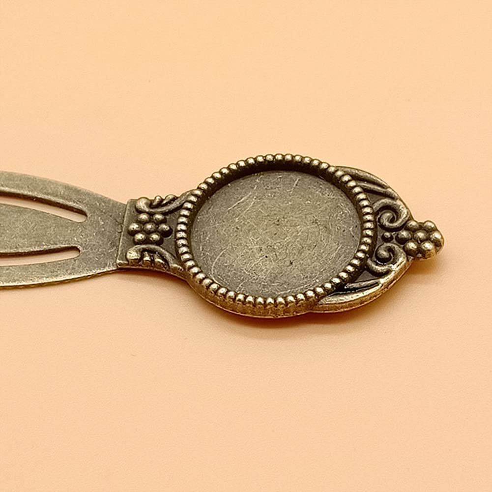 10 Vassoi Rotondi In Bronzo Anticato Da 18mm | Base Per Cabochon | Fai Da Te Gioielli E Segnalibri