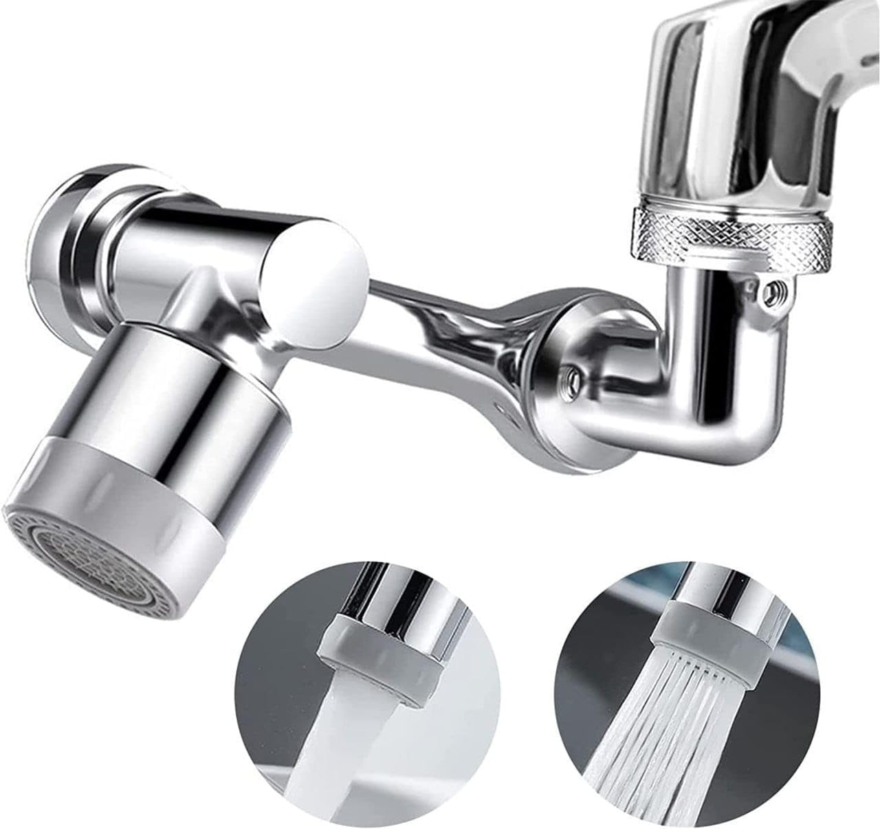 Loxima 1080° Swivel Faucet Aerator Rotatable Multi-Functional Extension Faucet, Faucet Extender for Taps, Tap Extender for Kitchen Sink with 2 Modes Splash Extension Faucet Filter (B0DFWBM386) Amazon Price History, Amazon Price Tracker