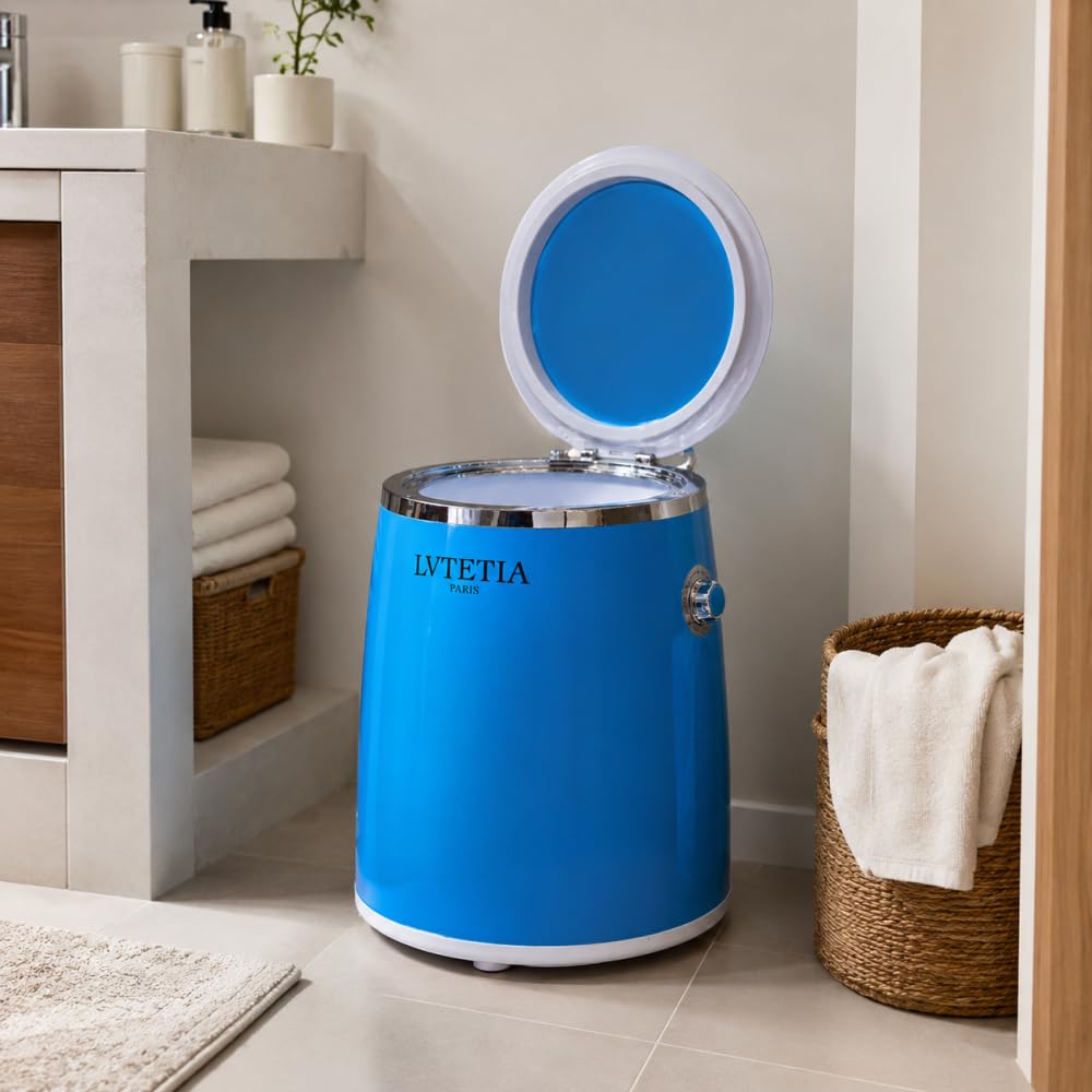 Mini lave linge multifonction 3.5kg de 240W Portable avec Fonction Essorage, Petite taille compact, Capacité de charge 3.5 kg Idéal pour Étudiant, Camping, Camping Car, Petite salle de bain