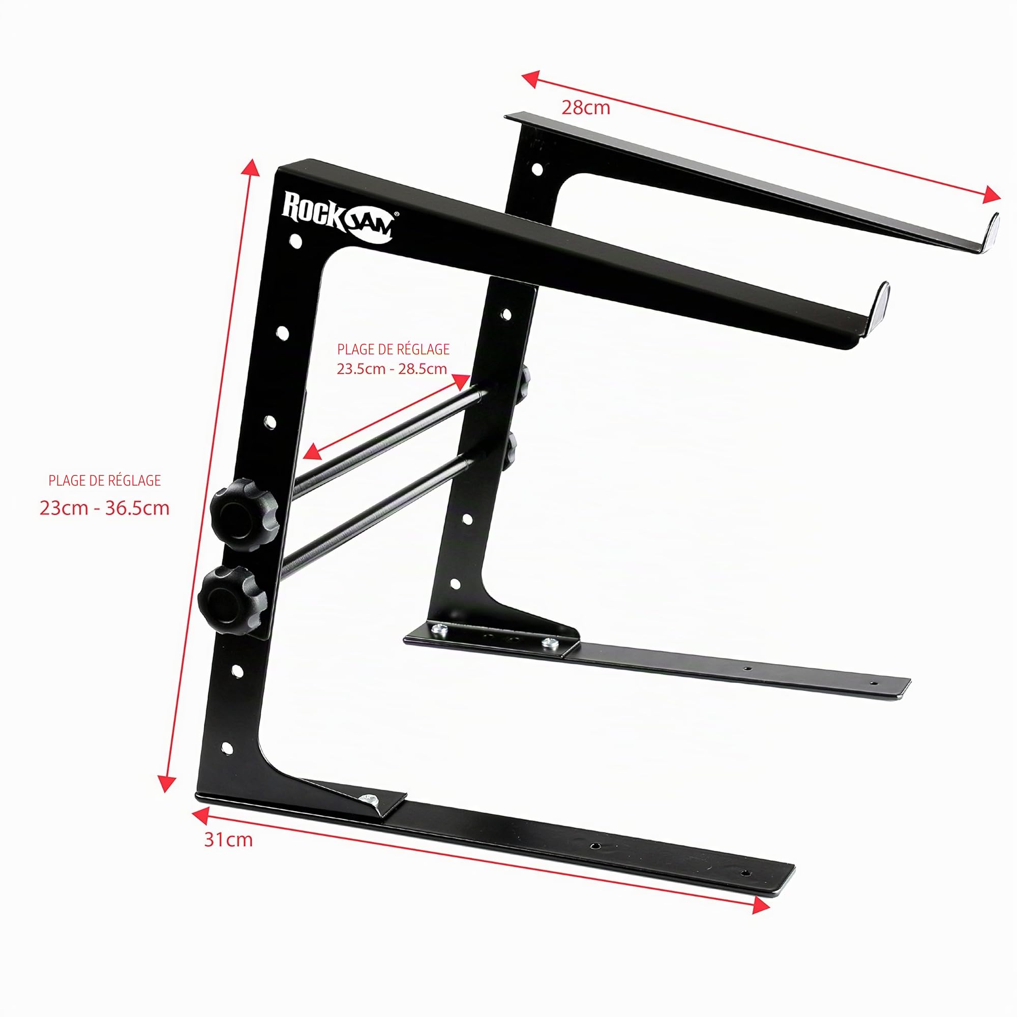 Rockjam Bureau Réglable Monté Riser Portable Stand pour DJ Contrôleur